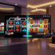 A visual comparison of a classic 3-reel fruit slot on the left and a modern 5-reel video slot on the right, highlighting their contrasting designs and features on an online casino platform.